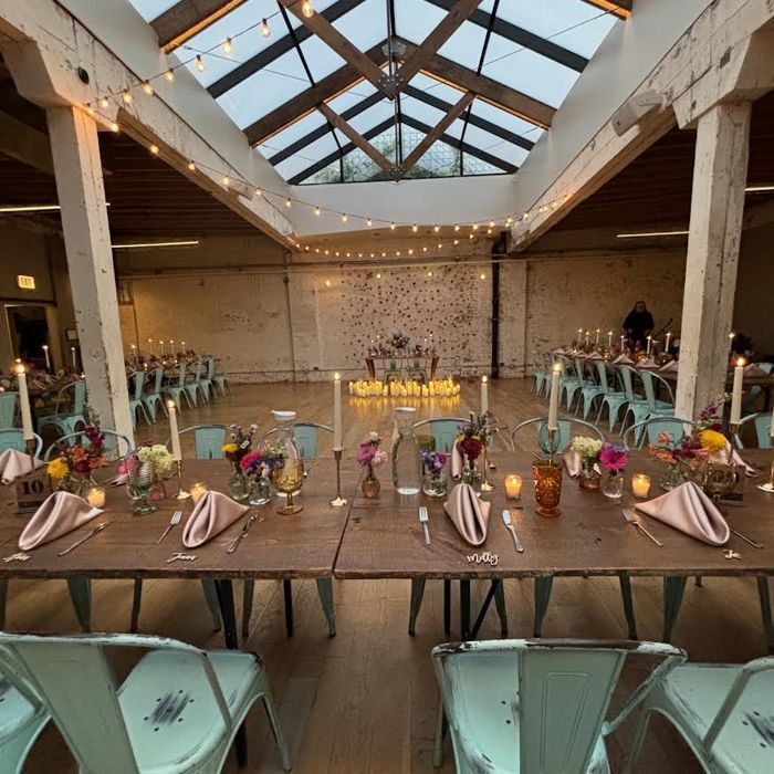 Reception room under a skylight